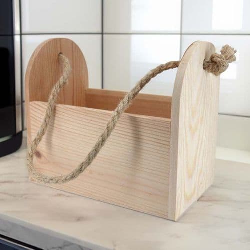 Personalised Kitchen Caddy With Rope Handle | The Sign Maker Shop