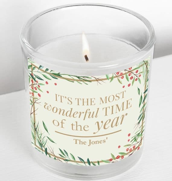 Personalised  Scented Christmas Jar Candle | The Sign Maker Shop