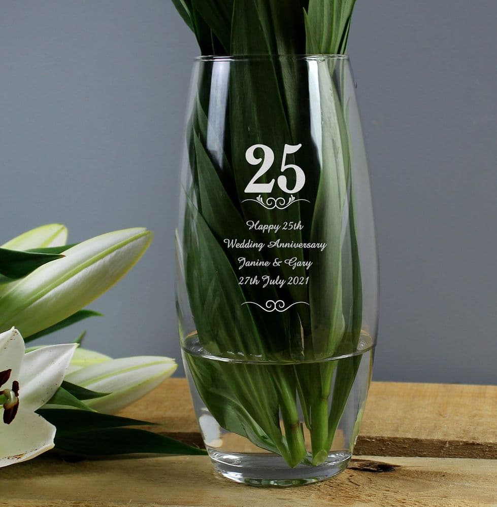 Personalised Special Anniversary Bullet Vase