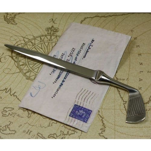 Pewter Golf Club  Letter Opener | The Sign Maker Shop