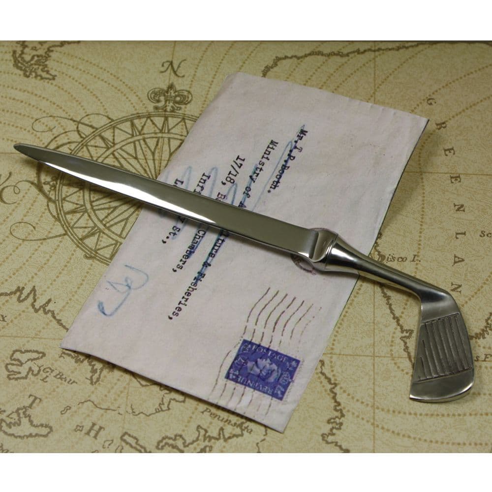 Pewter Golf Club Letter Opener