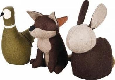 Pheasant, Rabbit and Fox Doorstops