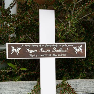 Plain Painted Oak Crosses