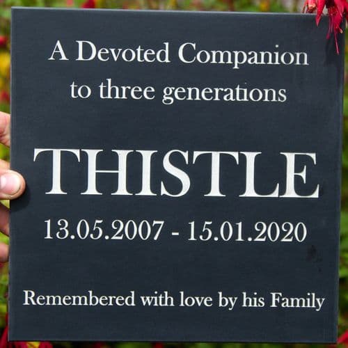 Small Black Granite Memorial Tablet | The Sign Maker Shop
