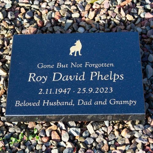 Small Black Granite Memorial Tablet | The Sign Maker Shop