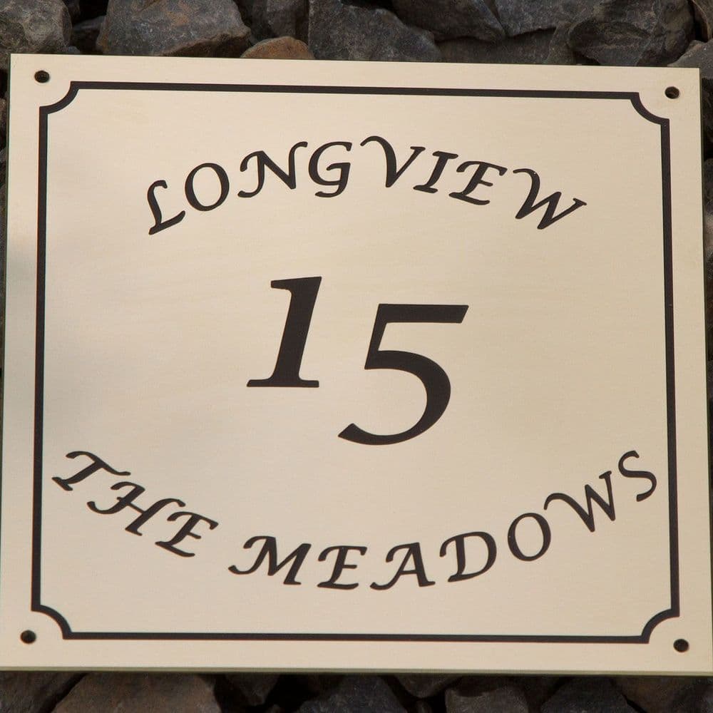 Polished Brass House Numbers