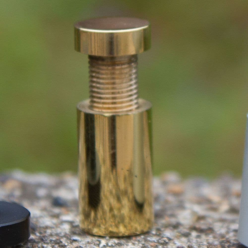 Polished Gold Aluminium Standoff Wall Fittings for Plaques and Signs - SOBR1525