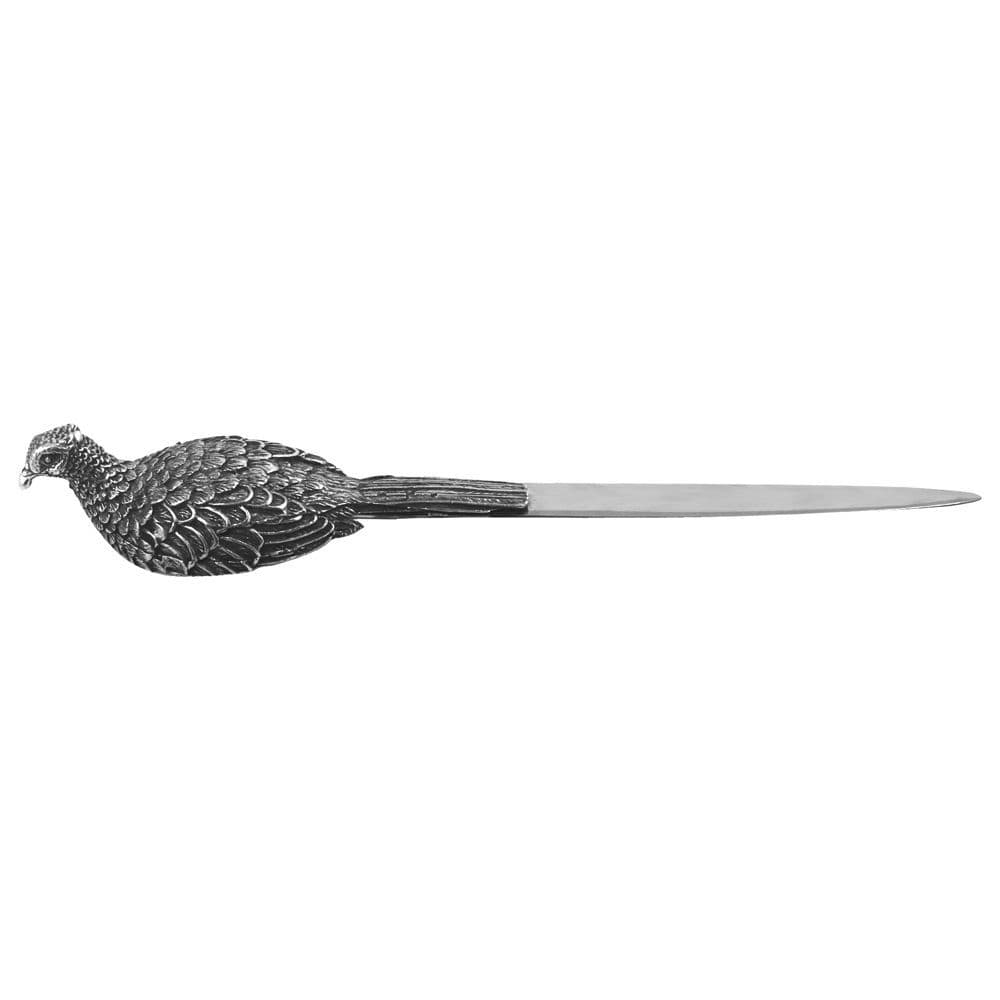Polished Pewter Letter Opener - Pheasant