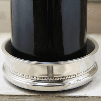 Polished Pewter Wine Bottle Coaster