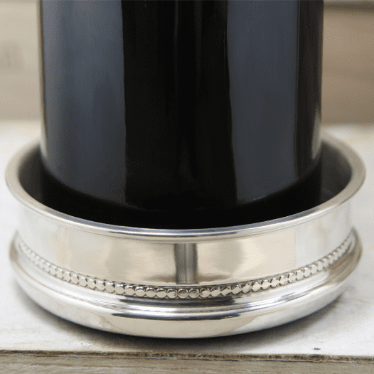 Polished Pewter Wine Bottle Coaster