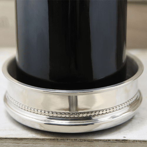 Polished Pewter Wine Bottle Coaster | The Sign Maker Shop