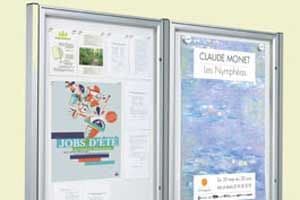 Portrait Notice Boards. - 58mm Profile