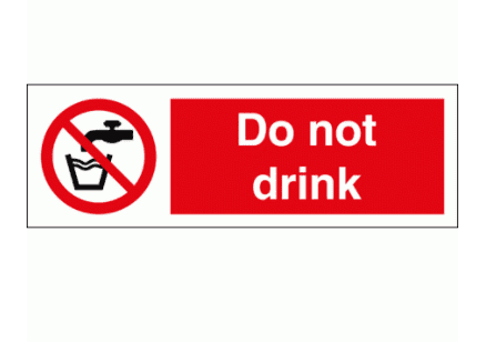 Do not drink Sign - 8550| The Sign Maker Shop