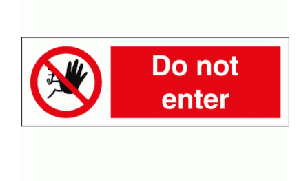 Prohibition Sign - Do Not Enter (8542)