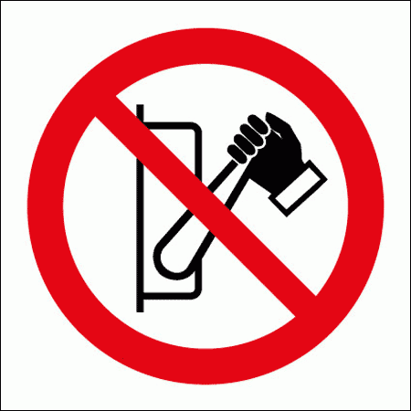 Prohibition Sign - Do Not Operate Symbol (8506)