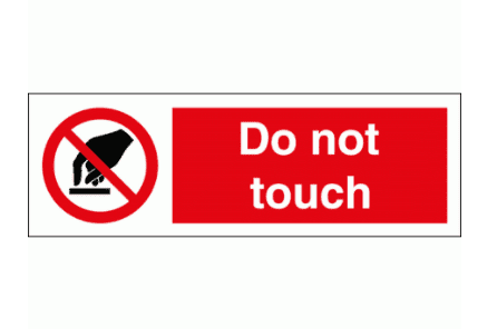 Do not touch Sign - 8548| The Sign Maker Shop
