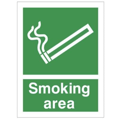Prohibition Sign - FA - Smoking Area
