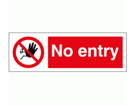 Prohibition Sign - No Entry (8540)