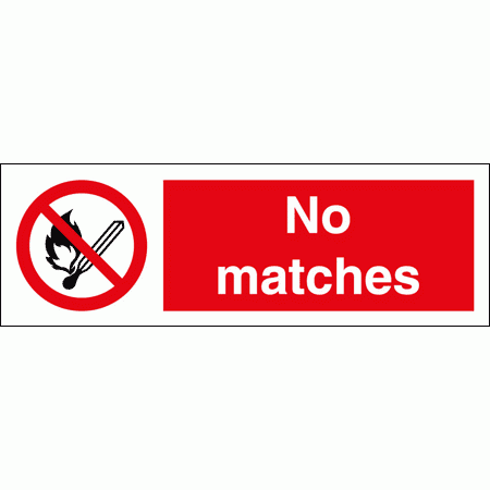 Prohibition Sign - No Matches (8534)