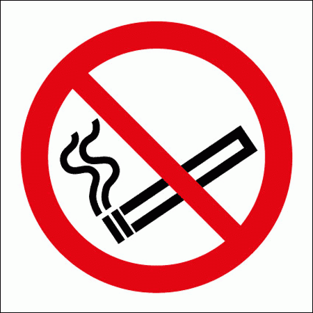 Prohibition Sign - No Smoking Symbol (8500)