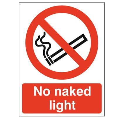 Prohibition Sign - PRS - No Naked Light