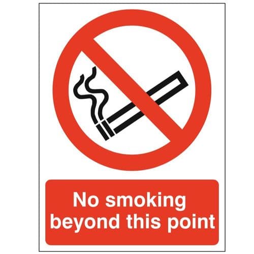 Prohibition Sign - PRS - No Smoking Beyond This Point
