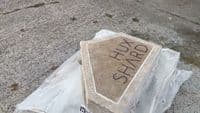 Purbeck Stone Boulders - Engraved Lettering | The Sign Maker Shop