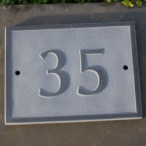 Raised Natural Slate House Numbers | The Sign Maker Shop