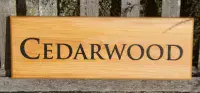 Red Cedar Wood Signs | The Sign Maker Shop