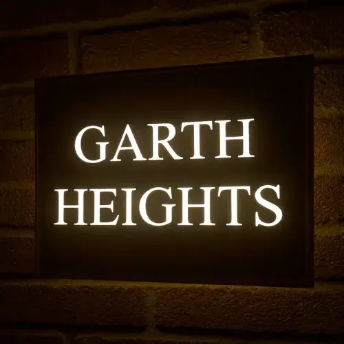 Reflective House Sign made from Aluminium Composite | The Sign Maker Shop