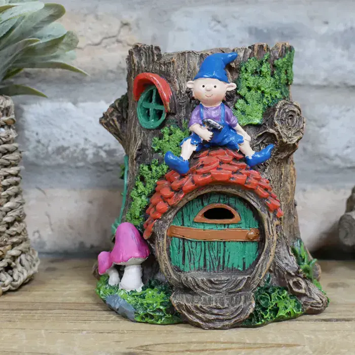 Resin Fairy House - Solar Light