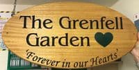 Round and Oval Wooden Memorial Plaques  | The Sign Maker Shop