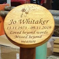 Round and Oval Wooden Memorial Plaques  | The Sign Maker Shop