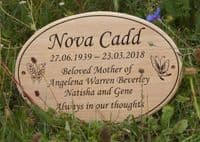 Round and Oval Wooden Memorial Plaques  | The Sign Maker Shop
