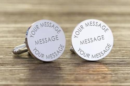 Round Any Message Cufflinks
