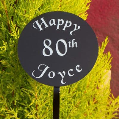 Round Sign -  Engraved 3.2mm Acrylic Laminate