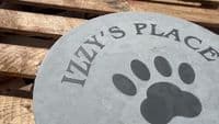 Round Slate Lawn Memorial  | The Sign Maker Shop