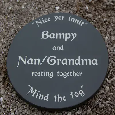 Round Slate Memorial