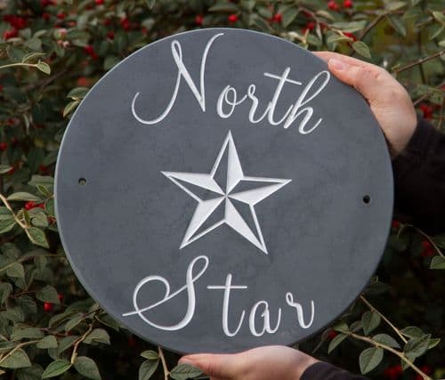 Round Slate House Signs | The Sign Maker Shop