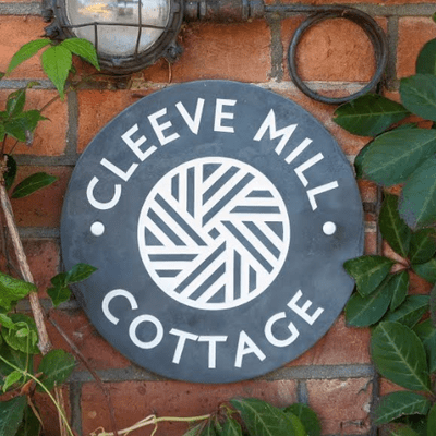 Round Slate Signs