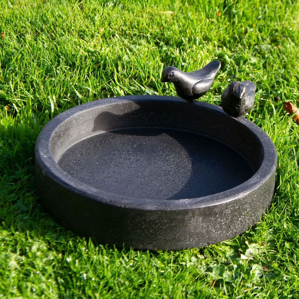 Round Terrazzo Bird Bath