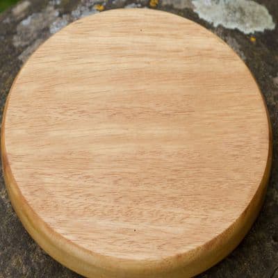 Round Wooden Shield / Base - Solid Oak