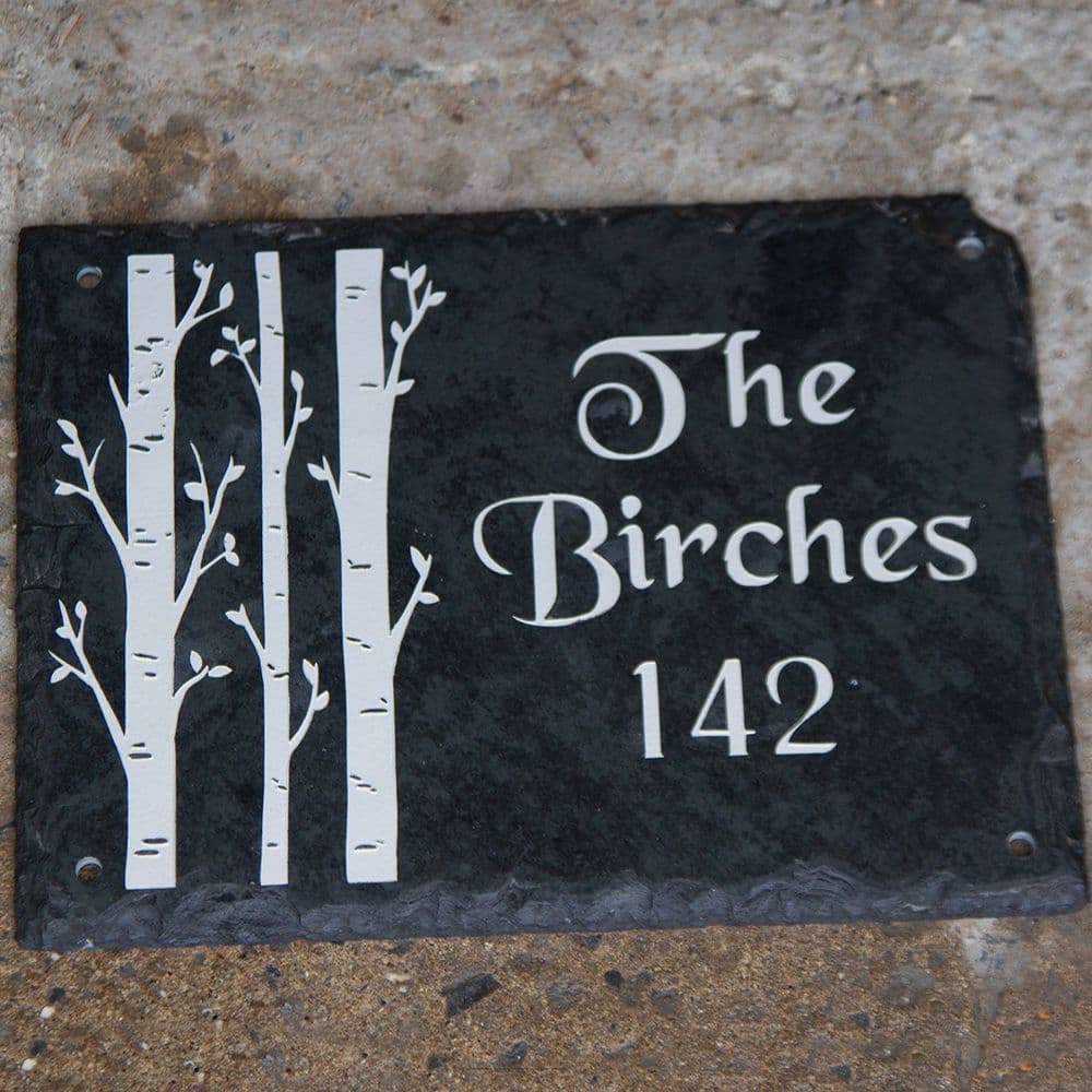 Rustic Slate House Signs