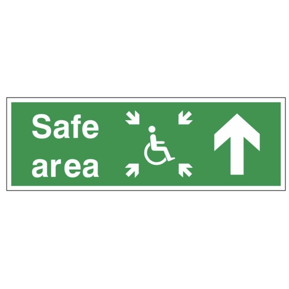 Safe Area Point Sign - FER - Safe Area Arrow Up