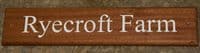 Good Value Sapele Wood House Signs  | The Sign Maker Shop