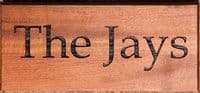 Good Value Sapele Wood House Signs  | The Sign Maker Shop