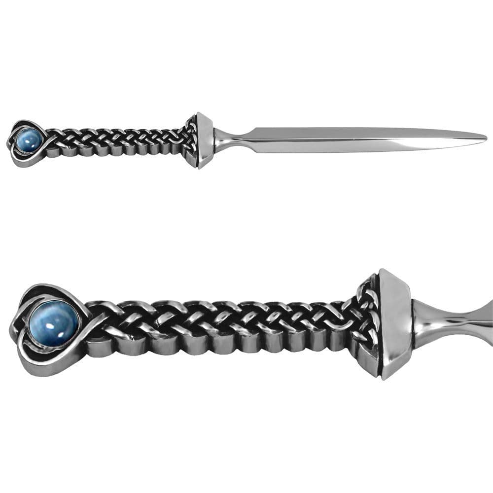 Sapphire Stone Pewter Celtic Letter Opener