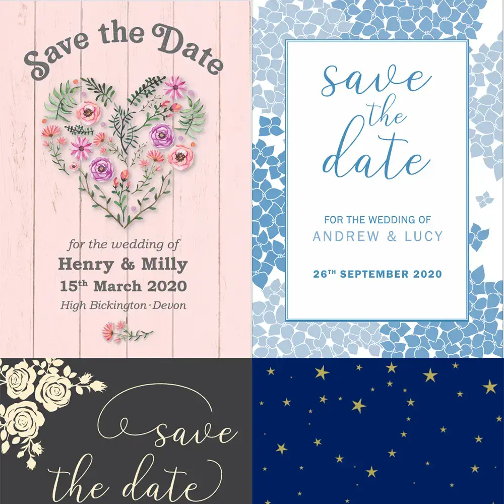 Save the Date Fridge Magnets - Standard Designs