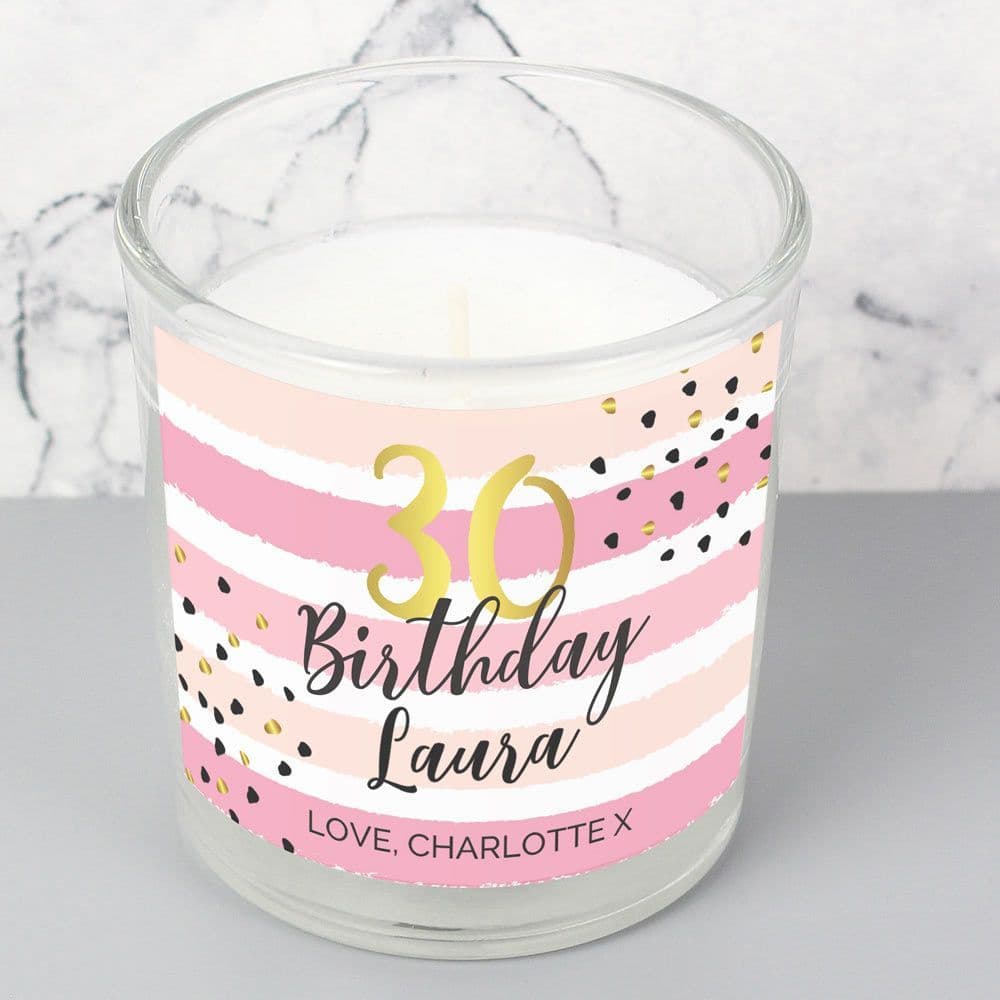 Scented Candle in a Jar for Special Birthday