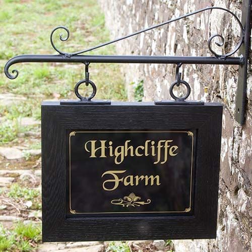 Scroll End Wrought Iron Brackets with Extra Scroll| The Sign Maker Shop